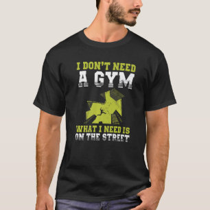 Urban Gymnast Wall Running Design for Traceur Park T-Shirt