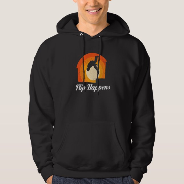 Urban Gymnast Wall Running for Traceur Parkour  2 Hoodie (Front)