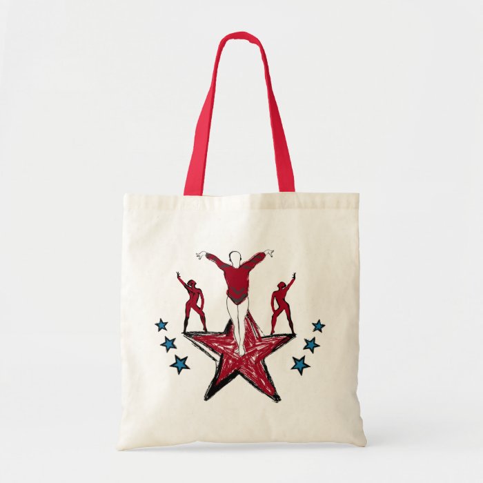 Urban Gymnastics Illustration Tote Bags