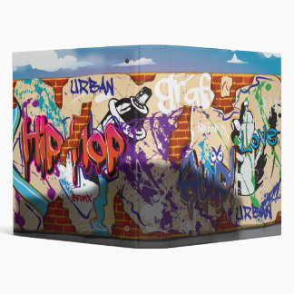 Urban Hip Hop Graffiti Wall. Binder