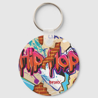 Urban Hip Hop Graffiti Wall. Keychain