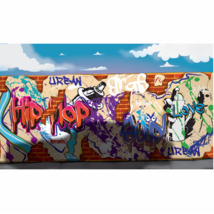 Urban Hip Hop Graffiti Wall. Statuette