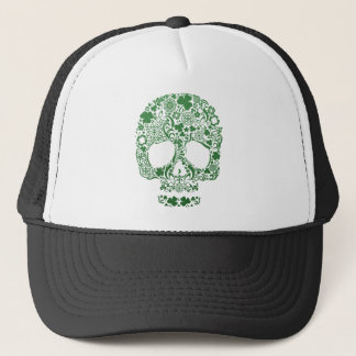 Urban & Hip St .Patricks's Day Skull Trucker Hat