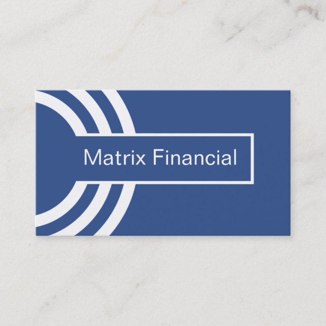 Urban Hipster Business Card, Royal Blue Business Card (Front)