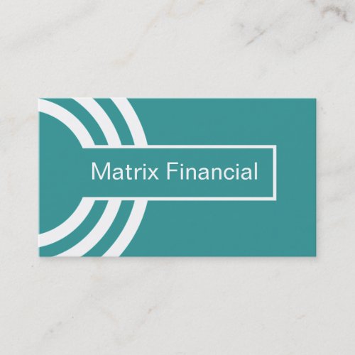 Urban Hipster Business Card, Teal