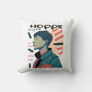 Urban Hope - Abstract Portrait Illustration Throw Pillow