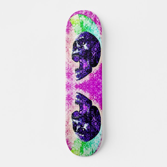 Urban Johnny Skull Rave Grunge Element Trick Deck (Front)