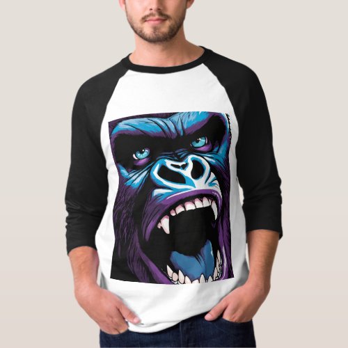 Urban Jungle Gorilla Graphic Tees Mighty  T_Shirt