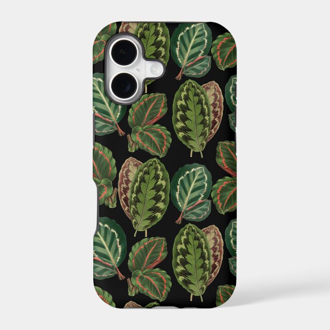Urban jungle house plant pattern  iphone case (Back)