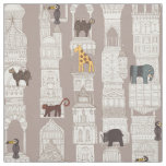 urban jungle pebble beige fabric