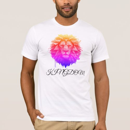 Urban King geometric lion T_Shirt