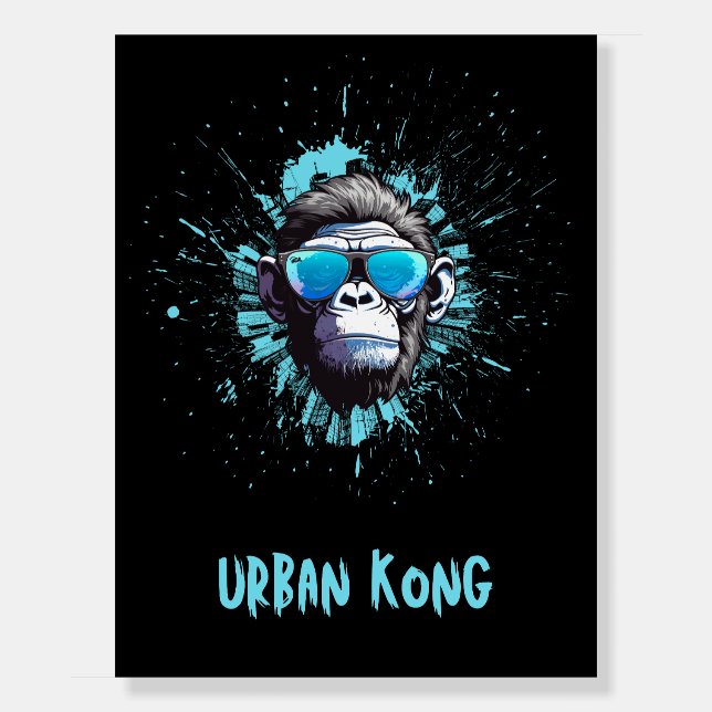 Urban Kong – Cool Gorilla Street Art Poster (Front)