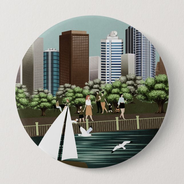 Urban landscape button (Front)