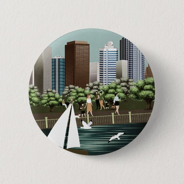 Urban landscape button (Front)