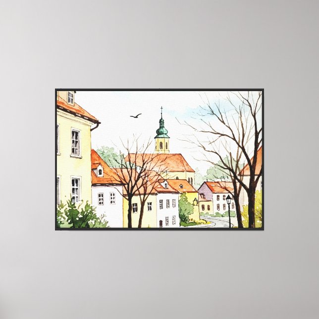 Urban landscape canvas print (Front)