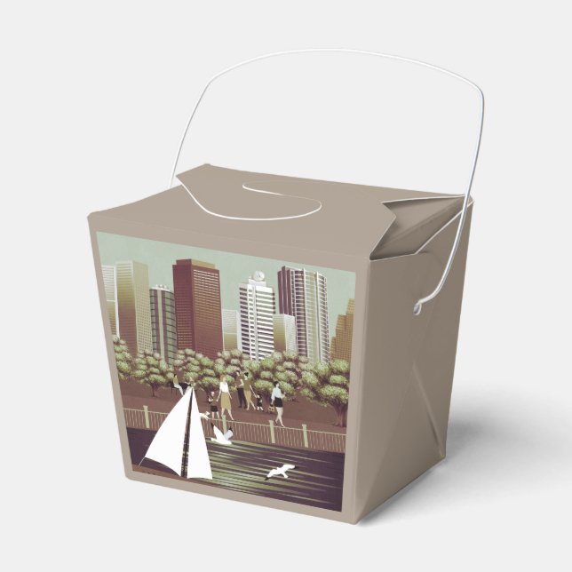 Urban landscape favor box (Front Side)