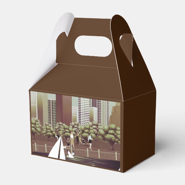 Urban landscape favor box (Front Side)