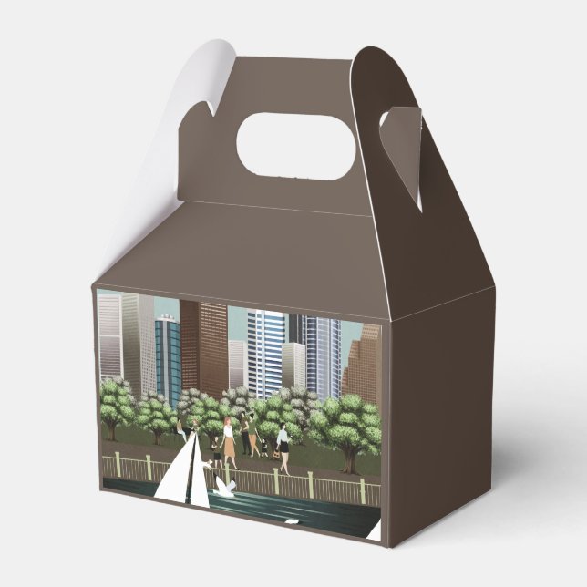 Urban landscape favor boxes (Front Side)