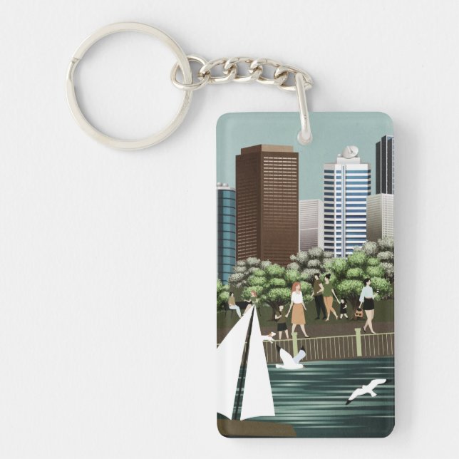Urban landscape keychain (Front)