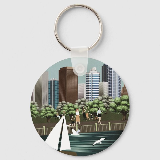 Urban landscape keychain (Front)