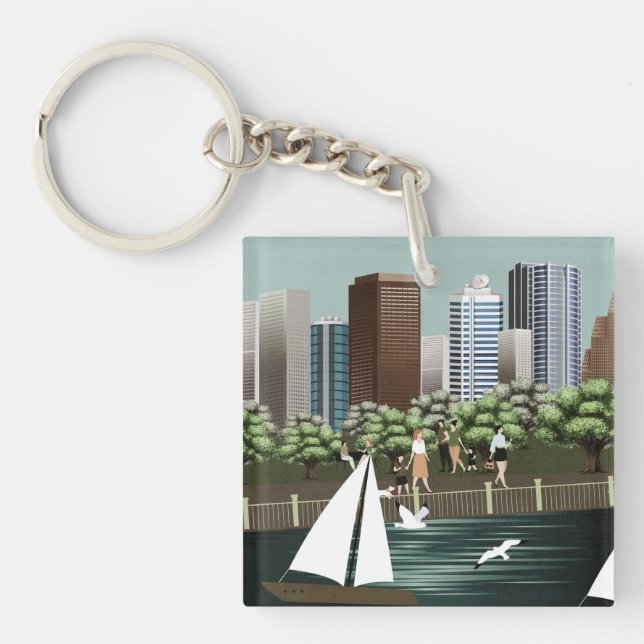 Urban landscape keychain (Front)