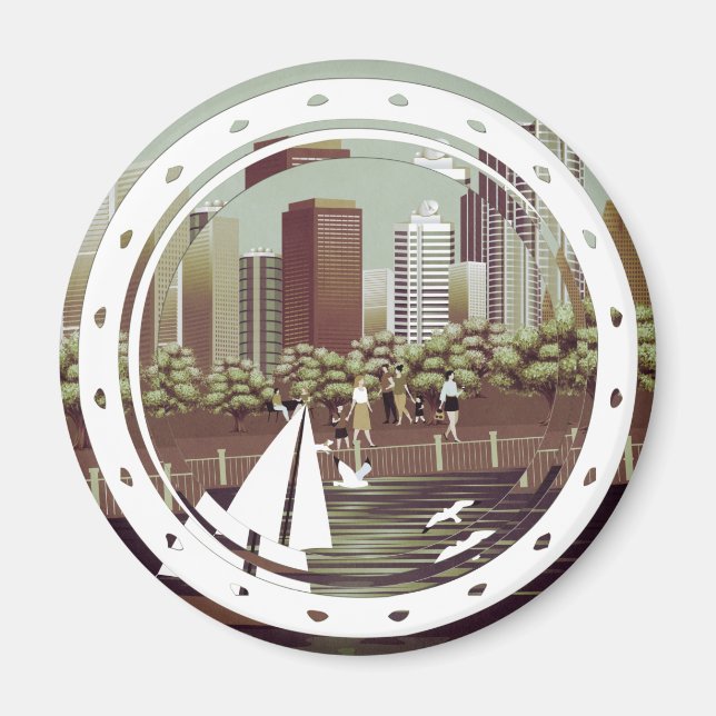 Urban landscape magnet (Front)