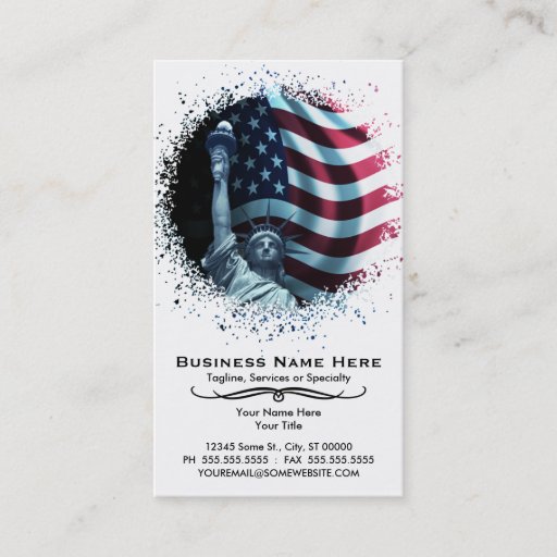 Customizable urban liberty business card