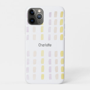 Urban Lilac Geometric Watercolor Monogrammed iPhone 11 Pro Case