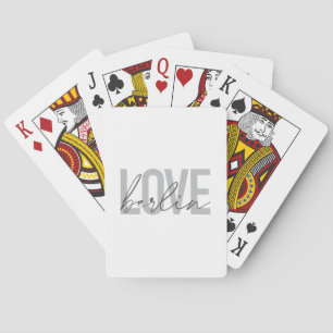 Urban, modern, simple, cool design Love Berlin Poker Cards
