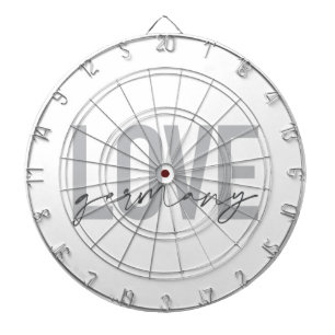 Urban, modern, simple, cool design Love Germany Dart Board