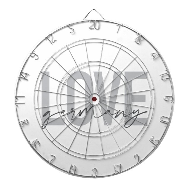 Urban, modern, simple, cool design Love Germany Dart Board (Front)