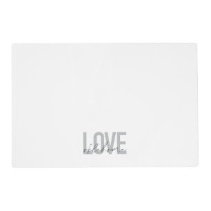 Urban, modern, simple, cool design Love Oklahoma Placemat
