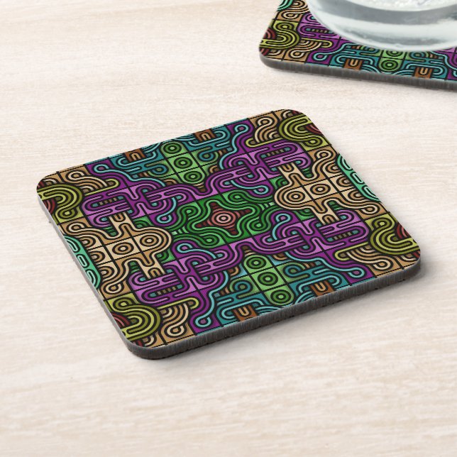 Urban Mosaic Beverage Coaster (Left Side)