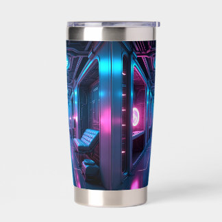 Urban Neon Vibes T-Shirt|Futuristic Streetwear Insulated Tumbler