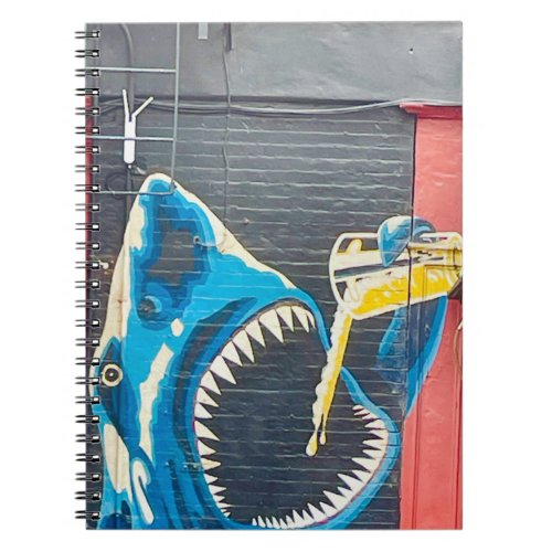 Urban New York Art Street Graffiti Shark Notebook
