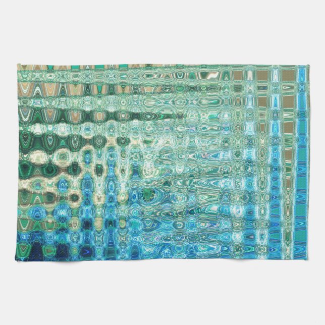 Urban Oasis Kitchen Towel by Artist C.L. Brown (Horizontal)