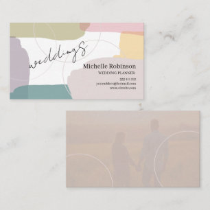 Urban Pastel Summer Colors Splash Business Card