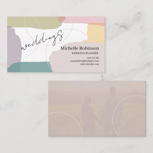 Urban Pastel Summer Colors Splash Business Card