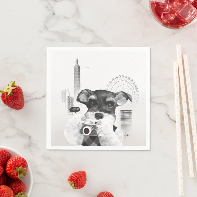 Urban Photographer: Schnauzer in Taipei City Napkins (Insitu)