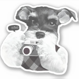 Urban Photographer: Schnauzer in Taipei City Sticker