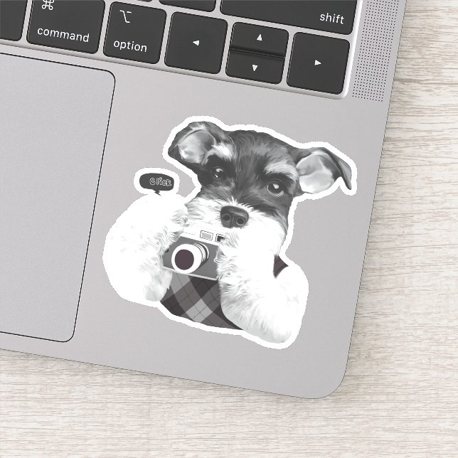 Urban Photographer: Schnauzer in Taipei City Sticker (Detail)