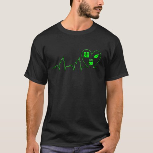 Urban Planner Heartbeat T_Shirt