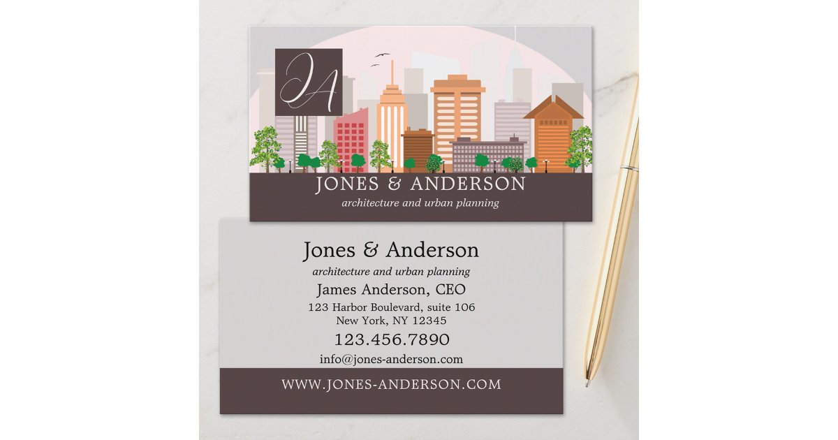 Picture of Urban Planning Architecture Business Card | Zazzle