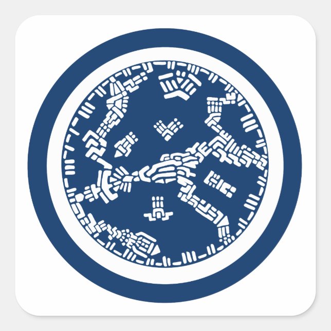 Urban Planning Square Sticker (Front)