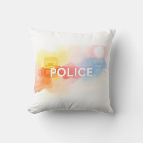 Urban Police Force – Tactical Street Design Throw Pillow