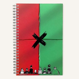 Urban Pop Crowd Retro Notebook