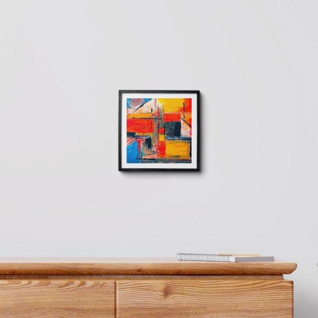 Urban Pulse Abstract Art Peel And Stick Photo Tile (Dresser)
