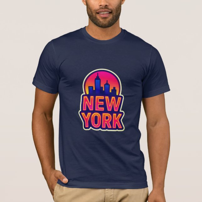 Urban Pulse: New York Lights T-Shirt (Front)