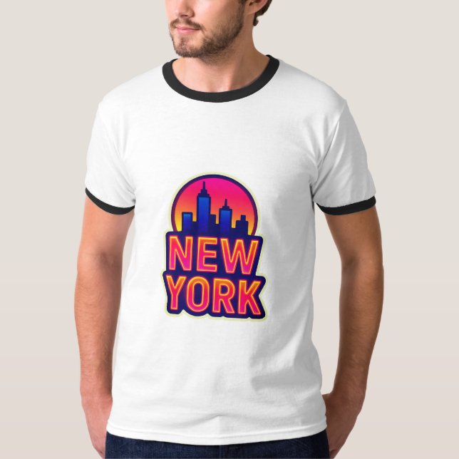Urban Pulse: New York Lights T-Shirt (Front)