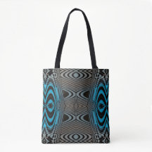 "Urban Pulse" Optical Illusion Tote Bag